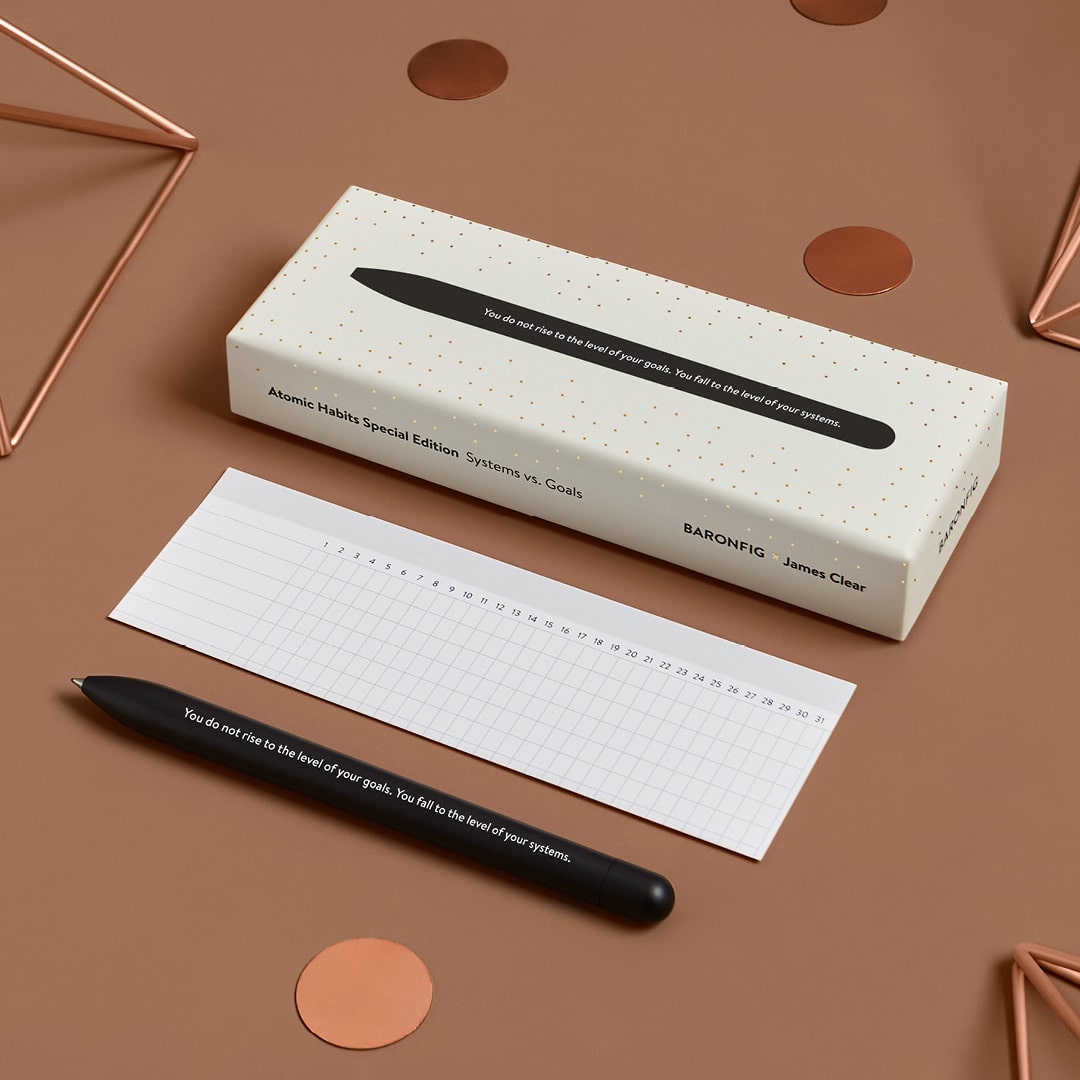 Clear Habit Journal & Pen Set